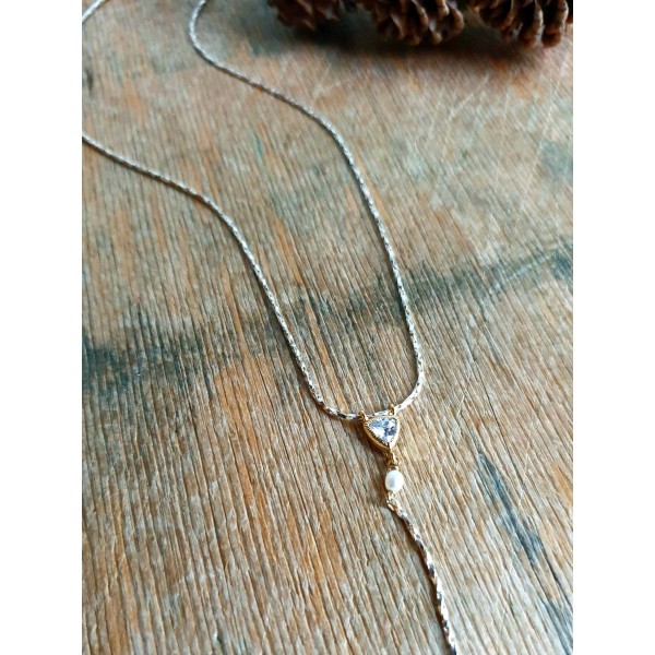 Hanka IN kaklo papuošalas su perlais